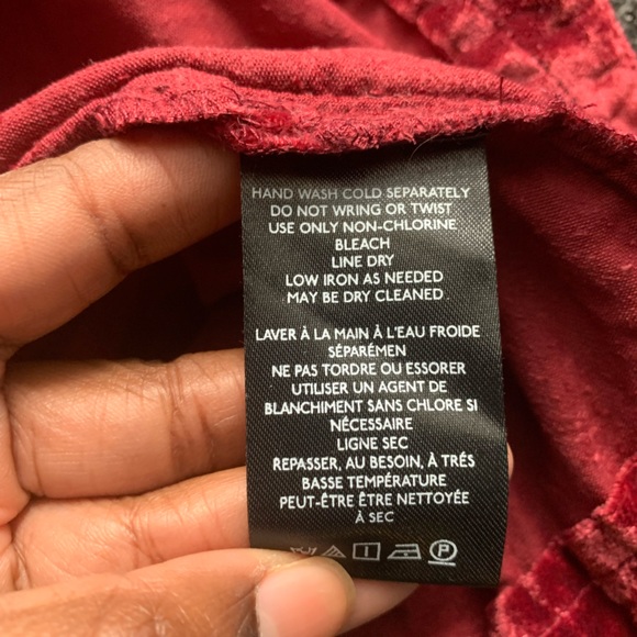 ❌SOLD❌Free People Annalise Side Vent Velvet Mini Skirt Size 4 in Burgundy - Picture 11 of 11